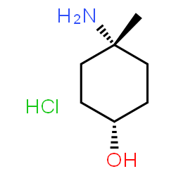 (顺式)-4-氨基-4-甲基环己-1-醇盐酸盐结构式