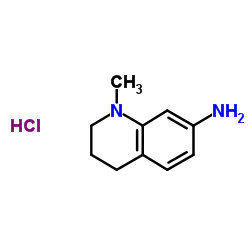 7-氨基-N-甲基-1,2,3,4-四氢喹啉盐酸盐结构式