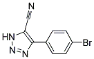 4-(4-BROMOPHENYL)-1H-1,2,3-TRIAZOLE-5-CARBONITRILE结构式