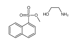 1-methylnaphthalene-1-sulphonic acid, compound with 2-aminoethanol (1:1) Structure