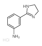 Benzenamine,3-(4,5-dihydro-1H-imidazol-2-yl)-, hydrochloride (1:2)结构式
