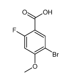 5-溴-2-氟-4-甲氧基苯甲酸结构式