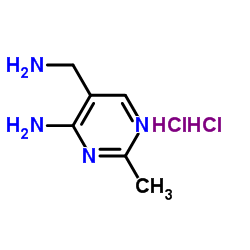 4-氨基-5-氨甲基-2-甲基嘧啶结构式
