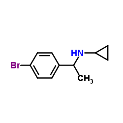 N-[1-(4-Bromophenyl)ethyl]cyclopropanamine结构式