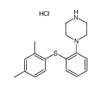 1-(2-((2,4-二甲基苯基)硫基)苯基)哌嗪盐酸盐结构式