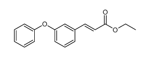(E)-ethyl 3-(3-phenoxyphenyl)-2-propenoate Structure