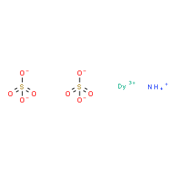 ammonium dysprosium(3+) disulphate结构式