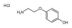4-(2-aminoethoxy)phenol,hydrochloride结构式