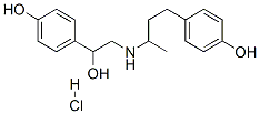 (+/-)-4-[2-[[3-(4-hydroxyphenyl)-1-methylpropyl]amino]-1-hydroxyethyl]phenol hydrochloride结构式