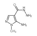 5-氨基-1-甲基-4-吡唑甲酰肼结构式