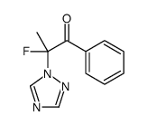 2-fluoro-1-phenyl-2-(1,2,4-triazol-1-yl)propan-1-one结构式
