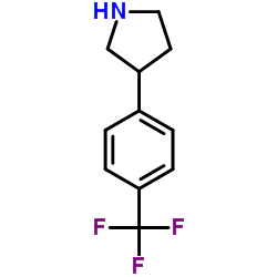 3-[4-(三氟甲基)苯基]吡咯烷结构式