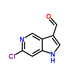 6-Chloro-1H-pyrrolo[3,2-c]pyridine-3-carbaldehyde structure