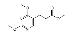 methyl 3-(2,4-dimethoxypyrimidin-5-yl)propanoate Structure