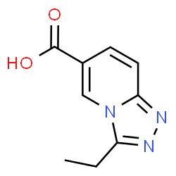 3-Ethyl-[1,2,4]triazolo[4,3-a]pyridine-6-carboxylic acid结构式