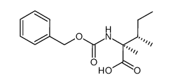 (2S,3S)-2-(((benzyloxy)carbonyl)amino)-2,3-dimethylpentanoic acid Structure
