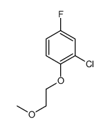 2-氯-4-氟-1-(2-甲氧基-乙氧基)-苯结构式