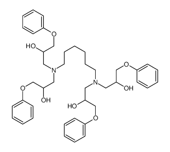 1-[6-[bis(2-hydroxy-3-phenoxy-propyl)amino]hexyl-(2-hydroxy-3-phenoxy- propyl)amino]-3-phenoxy-propan-2-ol Structure