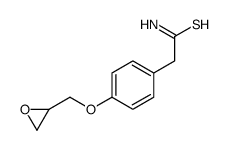 2-[4-(oxiran-2-ylmethoxy)phenyl]ethanethioamide Structure