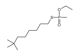 1-[ethoxy(methyl)phosphoryl]sulfanyl-7,7-dimethyloctane结构式
