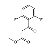(2,6-二氟苯甲酰基)乙酸甲酯结构式