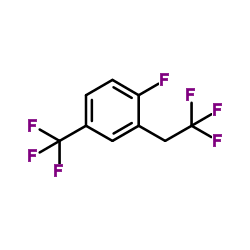 1-Fluoro-2-(2,2,2-trifluoroethyl)-4-(trifluoromethyl)benzene Structure