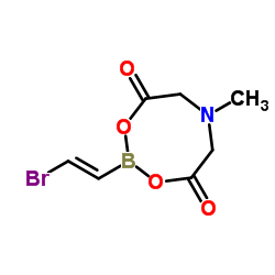 反式-2-溴乙烯基硼酸甲基亚氨基二乙酸酯结构式