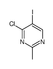 4-氯-5-碘-2-甲基-嘧啶结构式