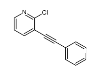 2-chloro-3-(2-phenylethynyl)pyridine Structure