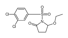 1-(3,4-dichlorophenyl)sulfonyl-5-ethoxypyrrolidin-2-one结构式