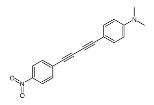 N,N-dimethyl-4-[4-(4-nitrophenyl)buta-1,3-diynyl]aniline Structure