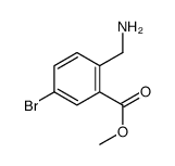 2-(氨基甲基)-5-溴苯甲酸甲酯结构式