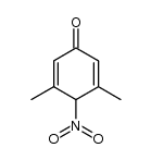 3,5-dimethyl-4-nitrocyclohexa-2,5-dienone结构式