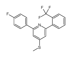2-(4-fluorophenyl)-4-methylsulfanyl-6-[2-(trifluoromethyl)phenyl]pyridine Structure