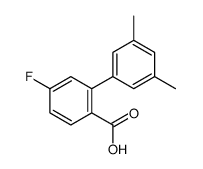 2-(3,5-dimethylphenyl)-4-fluorobenzoic acid结构式