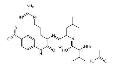 DL-Val-Leu-Arg对硝基苯胺乙酸盐结构式