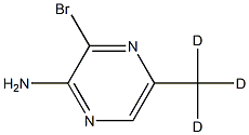 2-Amino-3-bromo-5-(methyl-d3)-pyrazine Structure