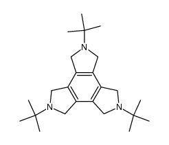 2,5,8-Tri-tert-butyl-2,3,4,5,6,7,8,9-octahydro-2H-benzo[1,2-c:3,4-c':5,6-c"]tripyrrol Structure
