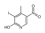 3-Iodo-4-methyl-5-nitro-2-pyridinol Structure