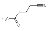 S-(2-氰乙基)乙硫代酸酯结构式