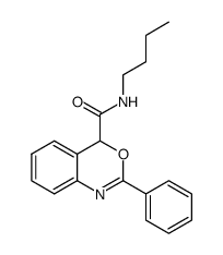 N-(n-butyl)-2-phenyl-4H-3,1-benzoxazine-4-carboxamide Structure