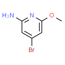 4-溴-6-甲氧基吡啶-2-胺结构式