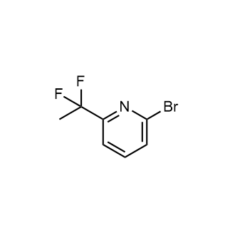 2-溴-6-(1,1-二氟乙基)吡啶结构式