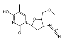 1-[(2R,4S,5S)-4-azido-5-(methoxymethyl)oxolan-2-yl]-5-methylpyrimidine-2,4-dione结构式