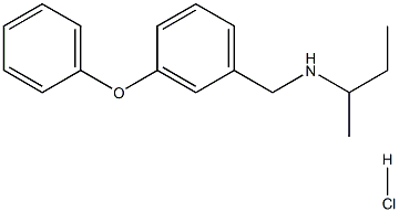(丁-2-基)[(3-苯氧基苯基)甲基]胺盐酸盐结构式