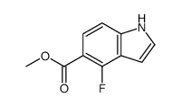 4-氟-1H-吲哚-5-羧酸甲酯结构式