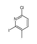 6-Chloro-2-iodo-3-methylpyridine Structure