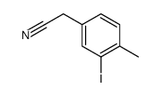 (3-Iodo-4-methylphenyl)acetonitrile Structure