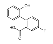5-fluoro-2-(2-hydroxyphenyl)benzoic acid结构式