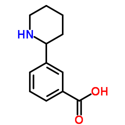 3-(2-Piperidinyl)benzoic acid Structure